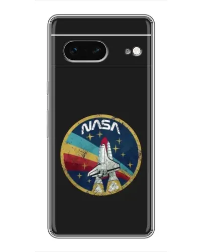 Чехол для Google Pixel 7 с картинкой «NASA — эмблема миссии»
