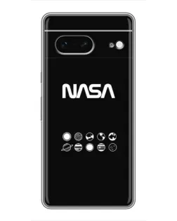 Чехол для Google Pixel 7 с картинкой «NASA — технический принт»