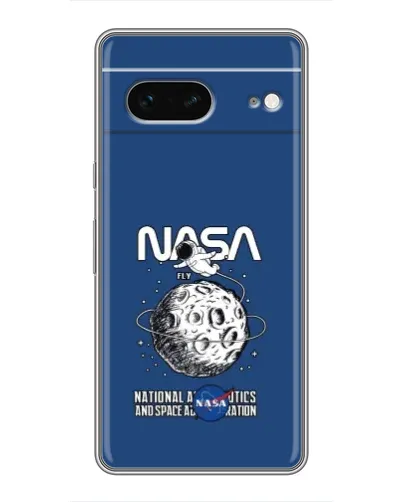Чехол для Google Pixel 7 с картинкой «NASA — лунная миссия»
