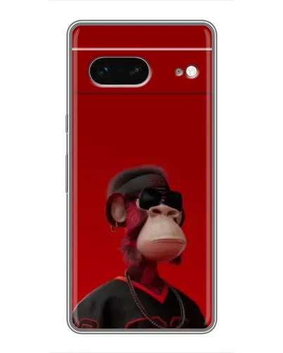 Чехол для Google Pixel 7 с картинкой «Bored Ape в красном»