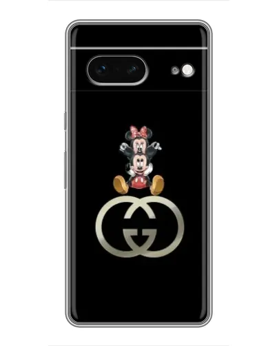 Чехол для Google Pixel 7 с картинкой «Минни Маус на лого»