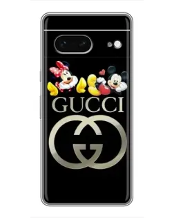 Чехол для Google Pixel 7 с картинкой «Gucci — герои Disney»