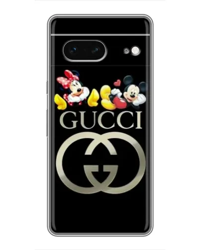 Чехол для Google Pixel 7 с картинкой «Gucci — герои Disney»