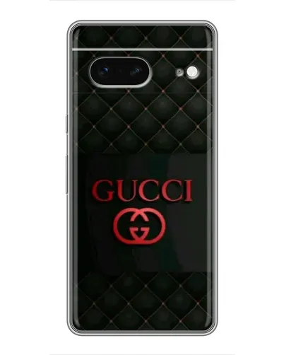 Чехол для Google Pixel 7 с картинкой «Gucci — стеганый черный»
