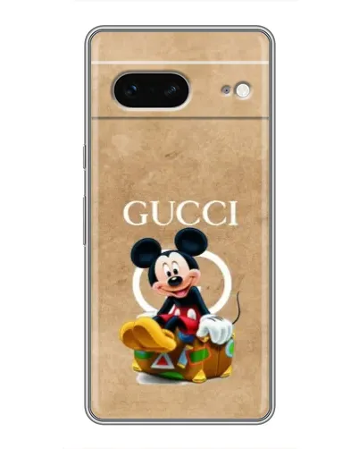 Чехол для Google Pixel 7 с картинкой «Микки Маус Gucci — крафт»