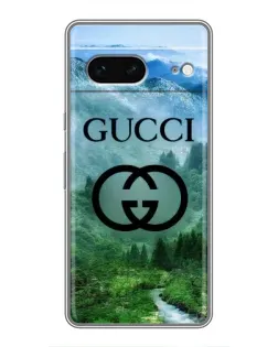 Чехол для Google Pixel 7 с картинкой «Gucci — горный пейзаж»
