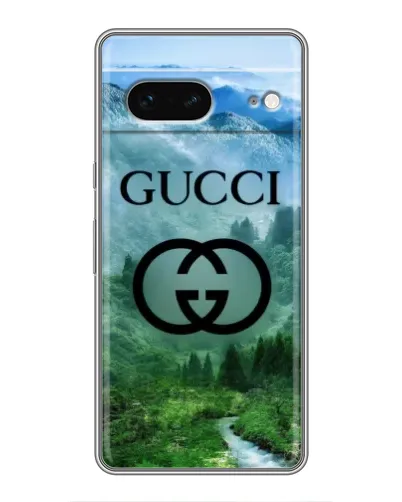 Чехол для Google Pixel 7 с картинкой «Gucci — горный пейзаж»