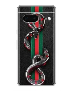 Чохол для Google Pixel 7 з картинкою «Gucci — змія на смузі»