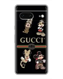 Чохол для Google Pixel 7 з картинкою «Gucci — герої Disney та монограма»