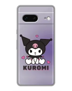 Чехол для Google Pixel 7 с картинкой «Kuromi — фиолетовый арт»