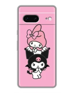 Чехол для Google Pixel 7 с картинкой «Трио My Melody и Kuromi»