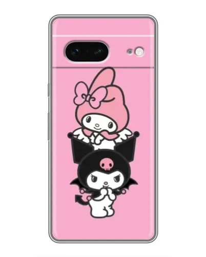Чехол для Google Pixel 7 с картинкой «Трио My Melody и Kuromi»