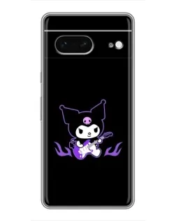 Чехол для Google Pixel 7 с картинкой «Электрическая Kuromi»