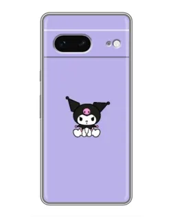 Чехол для Google Pixel 7 с картинкой «Kuromi — фиолетовый минимализм»
