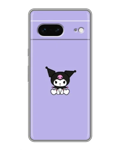 Чехол для Google Pixel 7 с картинкой «Kuromi — фиолетовый минимализм»