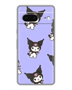 Чехол для Google Pixel 7 с картинкой «Паттерн с Kuromi»