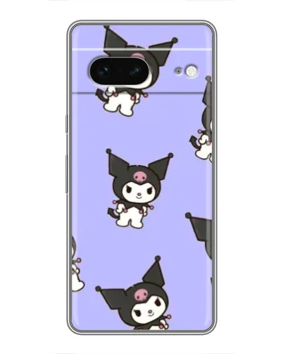 Чехол для Google Pixel 7 с картинкой «Паттерн с Kuromi»