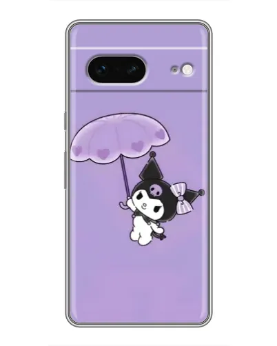 Чехол для Google Pixel 7 с картинкой «Kuromi с зонтиком»