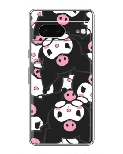 Чехол для Google Pixel 7 с картинкой «Kuromi с сердечком»