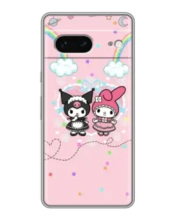 Чехол для Google Pixel 7 с картинкой «My Melody и Kuromi»