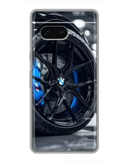 Чехол для Google Pixel 7 с картинкой «Колесо BMW вблизи»