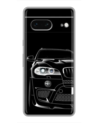 Чехол для Google Pixel 7 с картинкой «Темный силуэт BMW»