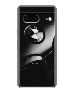 Чехол для Google Pixel 7 с картинкой «Эмблема BMW — макро»