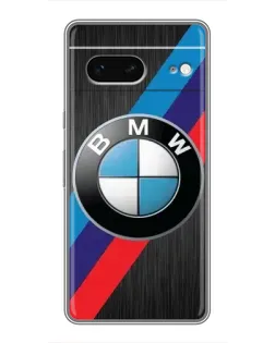 Чехол для Google Pixel 7 с картинкой «BMW M-stripes стиль»