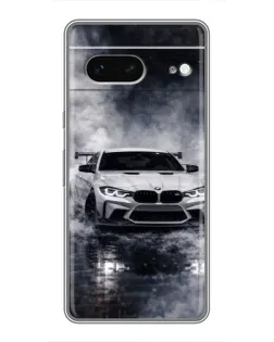 Чехол для Google Pixel 7 с картинкой «BMW сквозь туман»