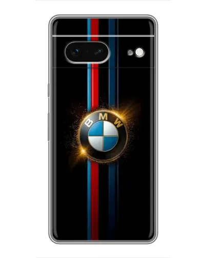 Чехол для Google Pixel 7 с картинкой «BMW M-Power неон»