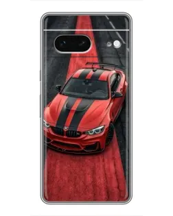 Чехол для Google Pixel 7 с картинкой «BMW на красной дорожке»