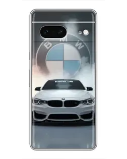 Чохол для Google Pixel 7 з картинкою «BMW в білому диму»