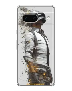 Чехол для Google Pixel 7 с картинкой «PUBG — боец в пыли»