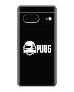 Чехол для Google Pixel 7 с картинкой «PUBG — классический лого»