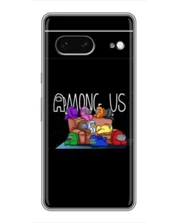 Чохол для Google Pixel 7 з картинкою «Логотип Among Us»