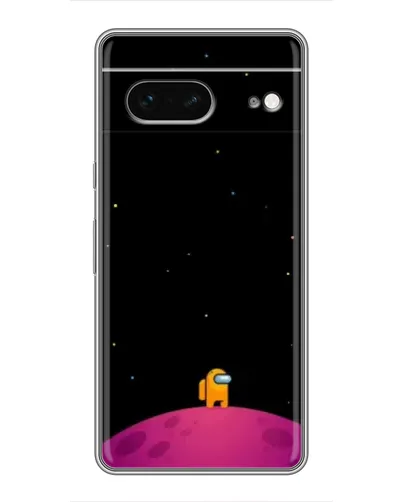 Чехол для Google Pixel 7 с картинкой «Одинокий герой на планете»