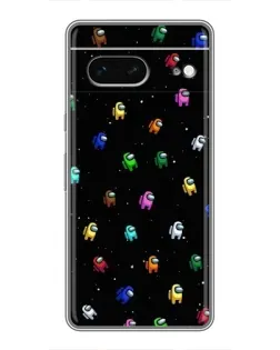 Чехол для Google Pixel 7 с картинкой «Экипаж Among Us»