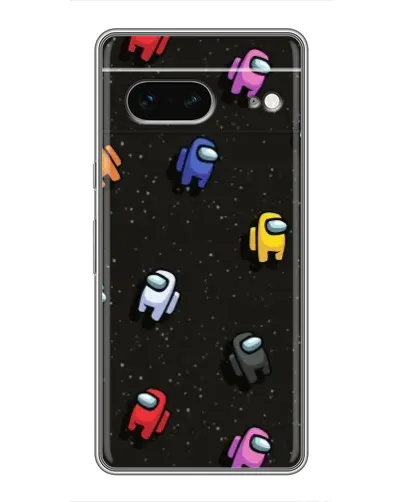 Чехол для Google Pixel 7 с картинкой «Космический паттерн Among Us»