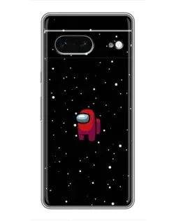 Чехол для Google Pixel 7 с картинкой «Красный Among Us»