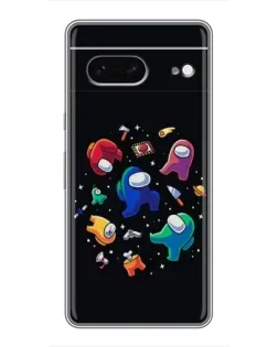 Чехол для Google Pixel 7 с картинкой «Among Us космос»