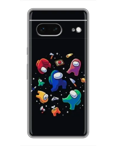 Чехол для Google Pixel 7 с картинкой «Among Us космос»