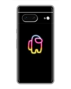 Чехол для Google Pixel 7 с картинкой «Among Us градиент»
