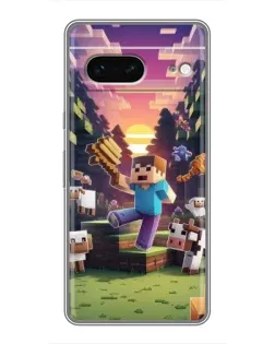 Чохол для Google Pixel 7 з картинкою «Стів на фермі»