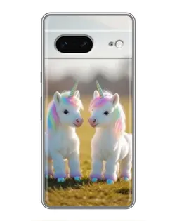 Чехол для Google Pixel 7 с картинкой «Пара единорогов»