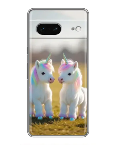 Чехол для Google Pixel 7 с картинкой «Пара единорогов»