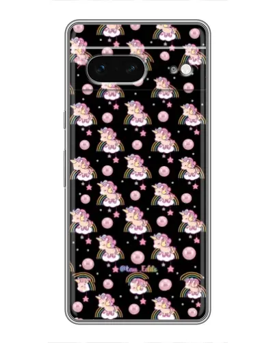 Чехол для Google Pixel 7 с картинкой «Magic Unicorn паттерн»