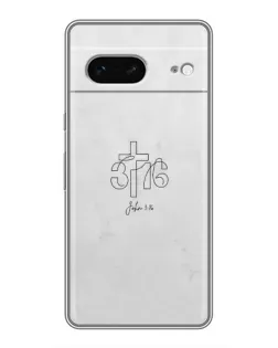 Чохол для Google Pixel 7 з картинкою «Івана 3:16 Хрест»
