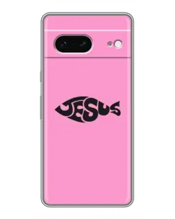 Чохол для Google Pixel 7 з картинкою «Рожевий символ Jesus»