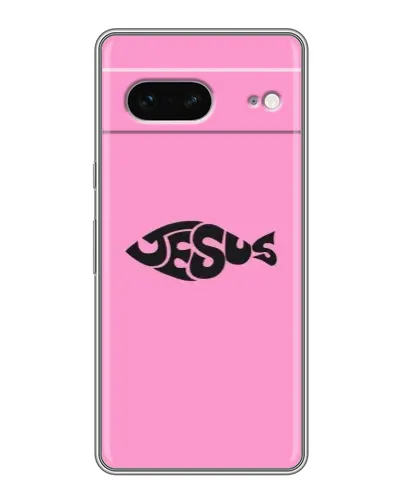 Чохол для Google Pixel 7 з картинкою «Рожевий символ Jesus»