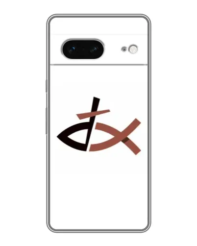 Чохол для Google Pixel 7 з картинкою «Риба та хрест»